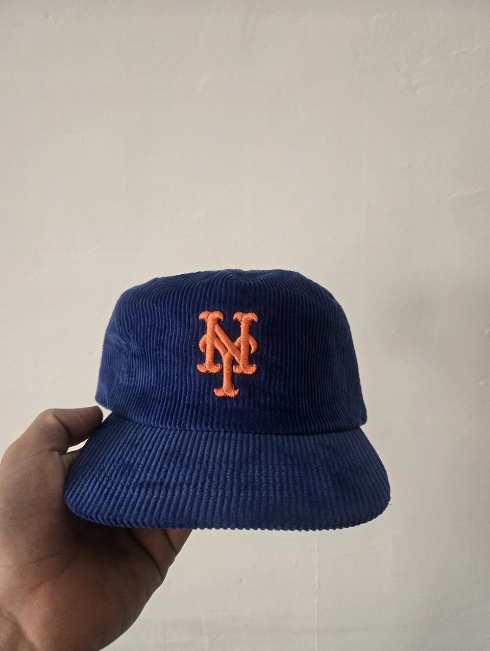 New York Mets 3d Corduroy Strapback